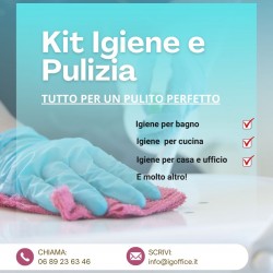 KIT IGOFFICE bronzo igiene e pulizia 21 articoli IGO-KIT003H