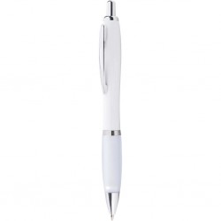 PENNA A SFERA IN PLASTICA E METALLO Bianco