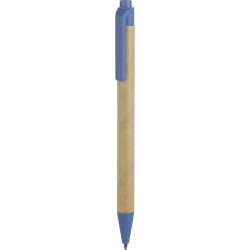 PENNA A SFERA IN PLASTICA BIODEGRADABILE E CARTONE RICICLATO Blu