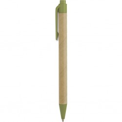 PENNA A SFERA IN PLASTICA BIODEGRADABILE E CARTONE RICICLATO Verde