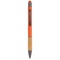 PENNA A SFERA CON TOUCH SCREEN IN ALLUMINIO E BAMB
