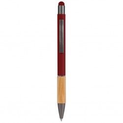 PENNA A SFERA CON TOUCH SCREEN IN ALLUMINIO E BAMB