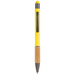 PENNA A SFERA CON TOUCH SCREEN IN ALLUMINIO E BAMB