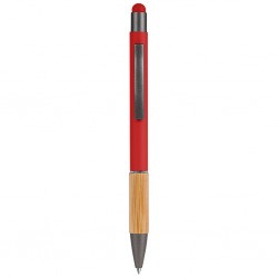 PENNA A SFERA CON TOUCH SCREEN IN ALLUMINIO E BAMB