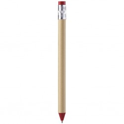 PENNA A SFERA IN PLASTICA E CARTONE RICICLATO Rosso