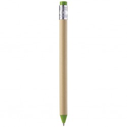 PENNA A SFERA IN PLASTICA E CARTONE RICICLATO Verde Acido