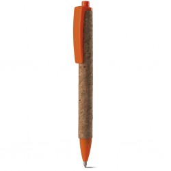 PENNA A SFERA IN SUGHERO E PLASTICA Arancione