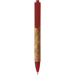 PENNA A SFERA IN SUGHERO E PLASTICA Rosso