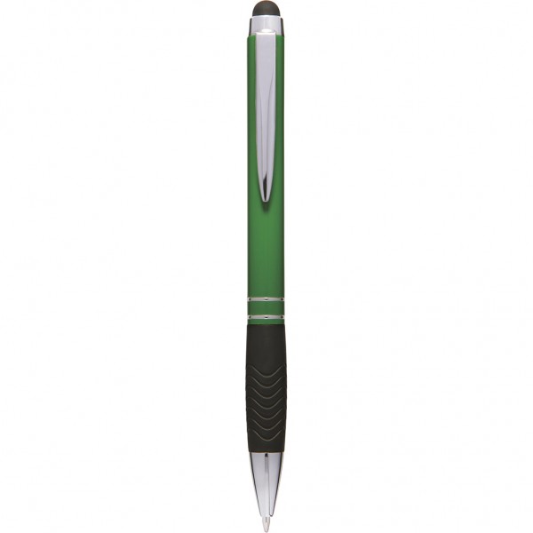 PENNA A SFERA CON TOUCH SCREEN IN METALLO E PLASTICA Verde