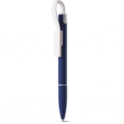 PENNA A SFERA CON CAVETTO 2 IN 1 IN METALLO E PLASTICA Blu