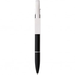PENNA A SFERA CON CAVETTO 2 IN 1 IN METALLO E PLASTICA Nero