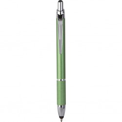 PENNA A SFERA CON TOUCH SCREEN IN METALLO Verde