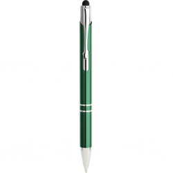 PENNA A SFERA CON TOUCH SCREEN IN METALLO Verde