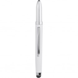 PENNA A SFERA CON TOUCH SCREEN IN METALLO Bianco