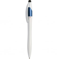 PENNA A SFERA A 3 COLORI CON TOUCH SCREEN IN PLASTICA Blu
