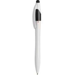 PENNA A SFERA A 3 COLORI CON TOUCH SCREEN IN PLASTICA Nero
