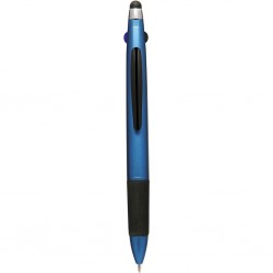 PENNA A SFERA A 3 COLORI CON TOUCH SCREEN IN PLASTICA Blu