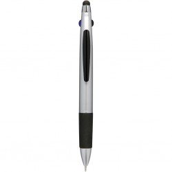 PENNA A SFERA A 3 COLORI CON TOUCH SCREEN IN PLASTICA Grigio