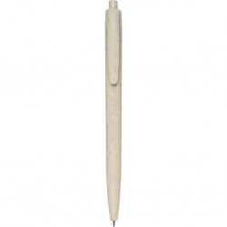 PENNA A SFERA IN PAGLIA DI GRANO+ABS Bianco