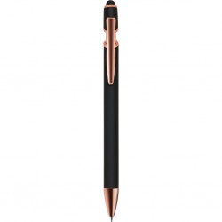 PENNA A SFERA CON TOUCH SCREEN IN ALLUMINIO E METALLO Nero