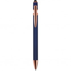 PENNA A SFERA CON TOUCH SCREEN IN ALLUMINIO E METALLO Blu navy