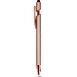 PENNA A SFERA CON TOUCH SCREEN IN ALLUMINIO E METALLO Rosa