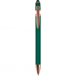 PENNA A SFERA CON TOUCH SCREEN IN ALLUMINIO E METALLO Verde