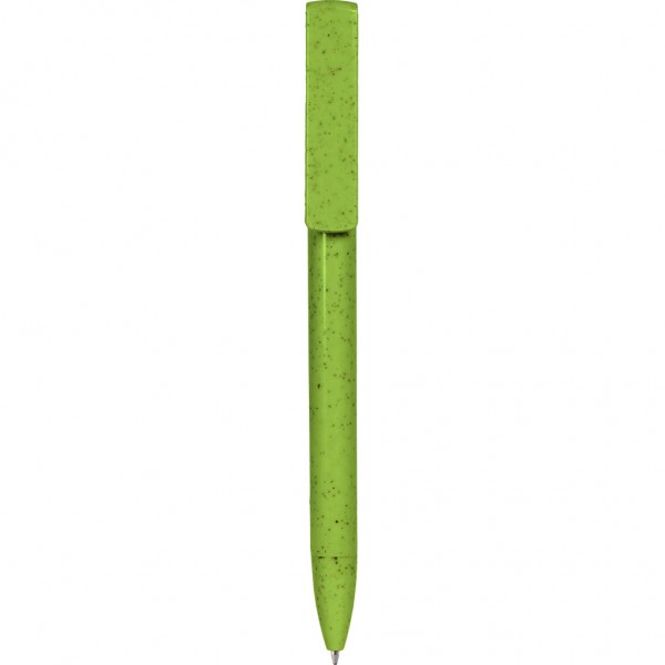 PENNA A SFERA IN PAGLIA DI GRANO+ABS VA (verde acido)