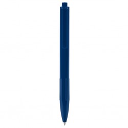 in plastica riciclata, chiusura a scatto. Refill nero NY (blu navy)