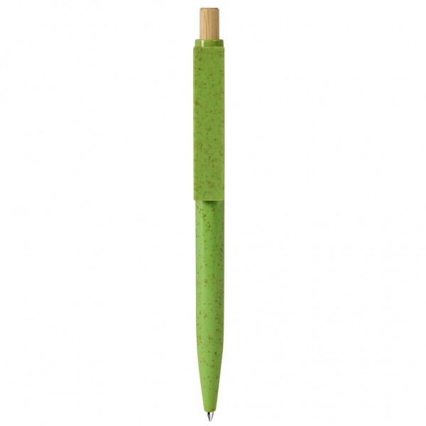 PENNA A SFERA CON REFILL BLU IN PAGLIA DI GRANO+ABS E BAMB