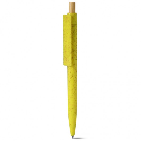 PENNA A SFERA CON REFILL BLU IN PAGLIA DI GRANO+ABS E BAMB