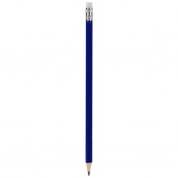 in legno naturale, mina 2B BL (blu royal)