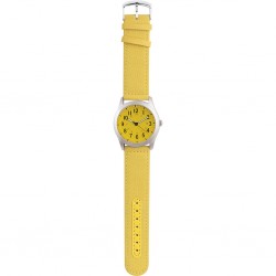OROLOGIO ANALOGICO PERSONALIZZABILE IN METALLO E NYLON Giallo