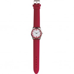 OROLOGIO ANALOGICO PERSONALIZZABILE IN METALLO E SILICONE Rosso
