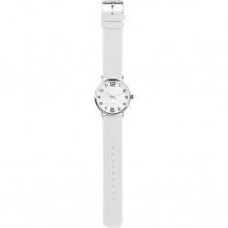 OROLOGIO ANALOGICO PERSONALIZZABILE IN METALLO E SILICONE Bianco