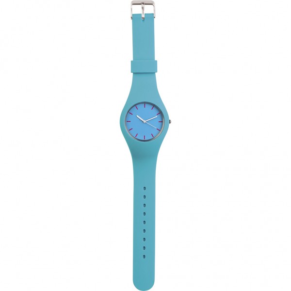 OROLOGIO ANALOGICO PERSONALIZZABILE IN SILICONE Sky blue