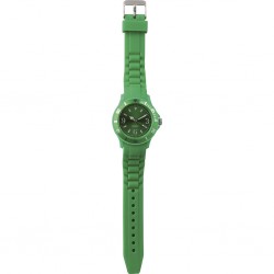 OROLOGIO ANALOGICO PERSONALIZZABILE IN PLASTICA E SILICONE Verde