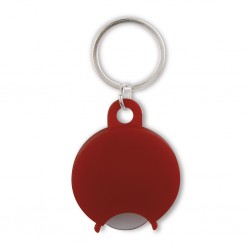 PORTACHIAVI CON PORTAGETTONE IN PLASTICA E METALLO - IMBALLI: 500/100 MISURE: Ø  4,1 Rosso