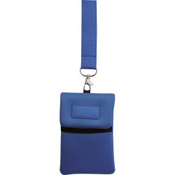 * PORTA CELLULARE DA COLLO Blu