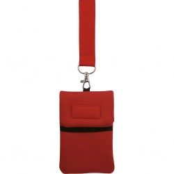 * PORTA CELLULARE DA COLLO Rosso