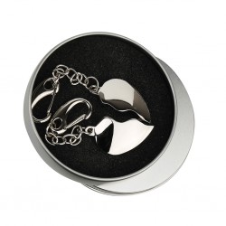 PORTACHIAVI CON ASTUCCIO IN METALLO Bianco-taglia-L