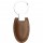PORTACHIAVI IN METALLO E PVC Marrone