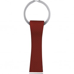 PORTACHIAVI IN METALLO E PU Rosso