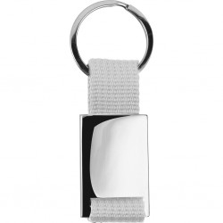 PORTACHIAVI IN METALLO E POLIESTERE Grigio