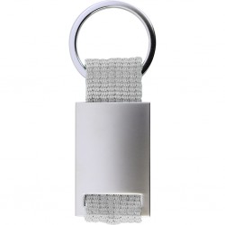PORTACHIAVI IN METALLO E POLIESTERE Grigio