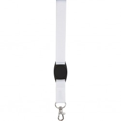 PORTA BADGE IN POLIESTERE Bianco