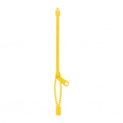 * BRACCIALE A CERNIERA LAMPO IN PLASTICA  IMBALLI: / MISURE: 18, Giallo