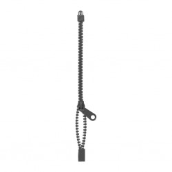 * BRACCIALE A CERNIERA LAMPO IN PLASTICA  IMBALLI: / MISURE: 18, Nero