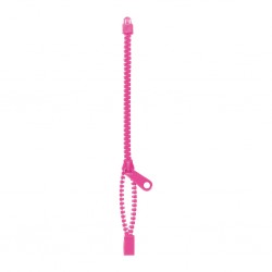 * BRACCIALE A CERNIERA LAMPO IN PLASTICA  IMBALLI: / MISURE: 18, Rosa