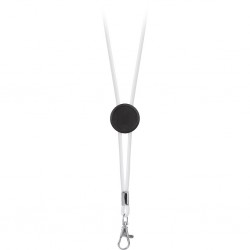 PORTA BADGE IN POLIESTERE Bianco